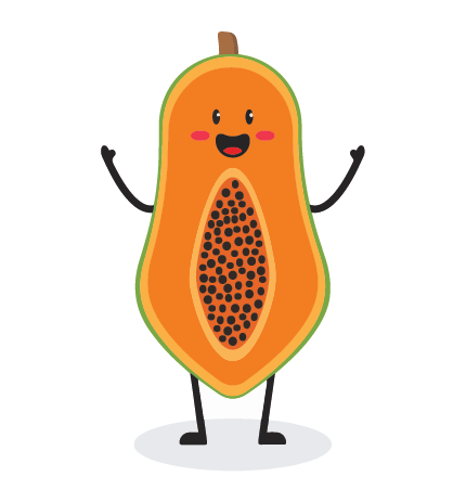 Papaya sized