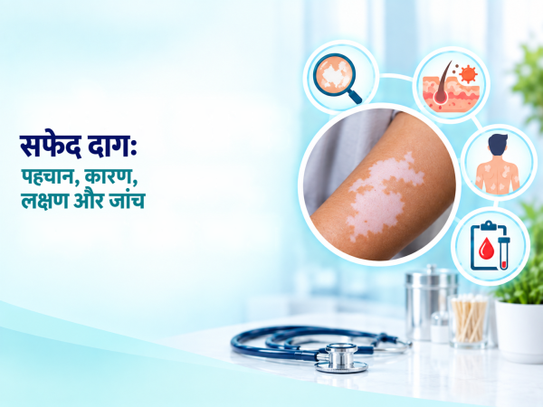 सफेद दाग (Safed Daag): पहचान, कारण, लक्षण और जांच
